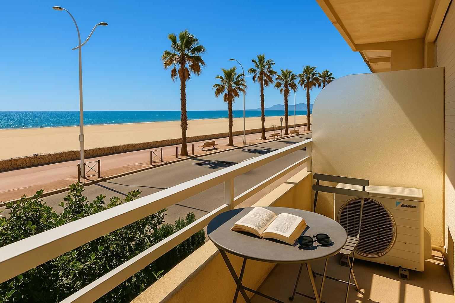 "Plage" Splendide Vue Mer Depuis La Chambre Et Le Salon Cuisine, 20M De La Plage! Canet-en-Roussillon Exterior photo