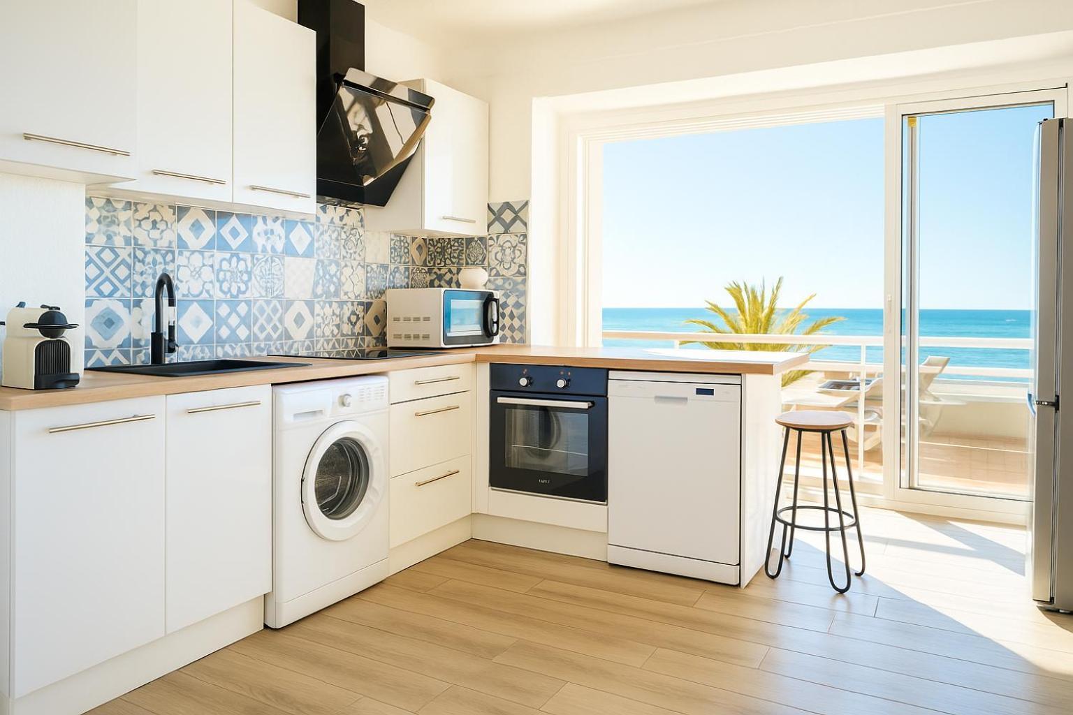 "Plage" Splendide Vue Mer Depuis La Chambre Et Le Salon Cuisine, 20M De La Plage! Canet-en-Roussillon Exterior photo