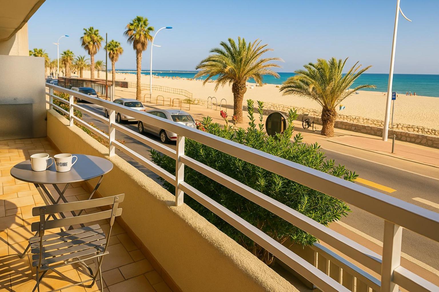 "Plage" Splendide Vue Mer Depuis La Chambre Et Le Salon Cuisine, 20M De La Plage! Canet-en-Roussillon Exterior photo