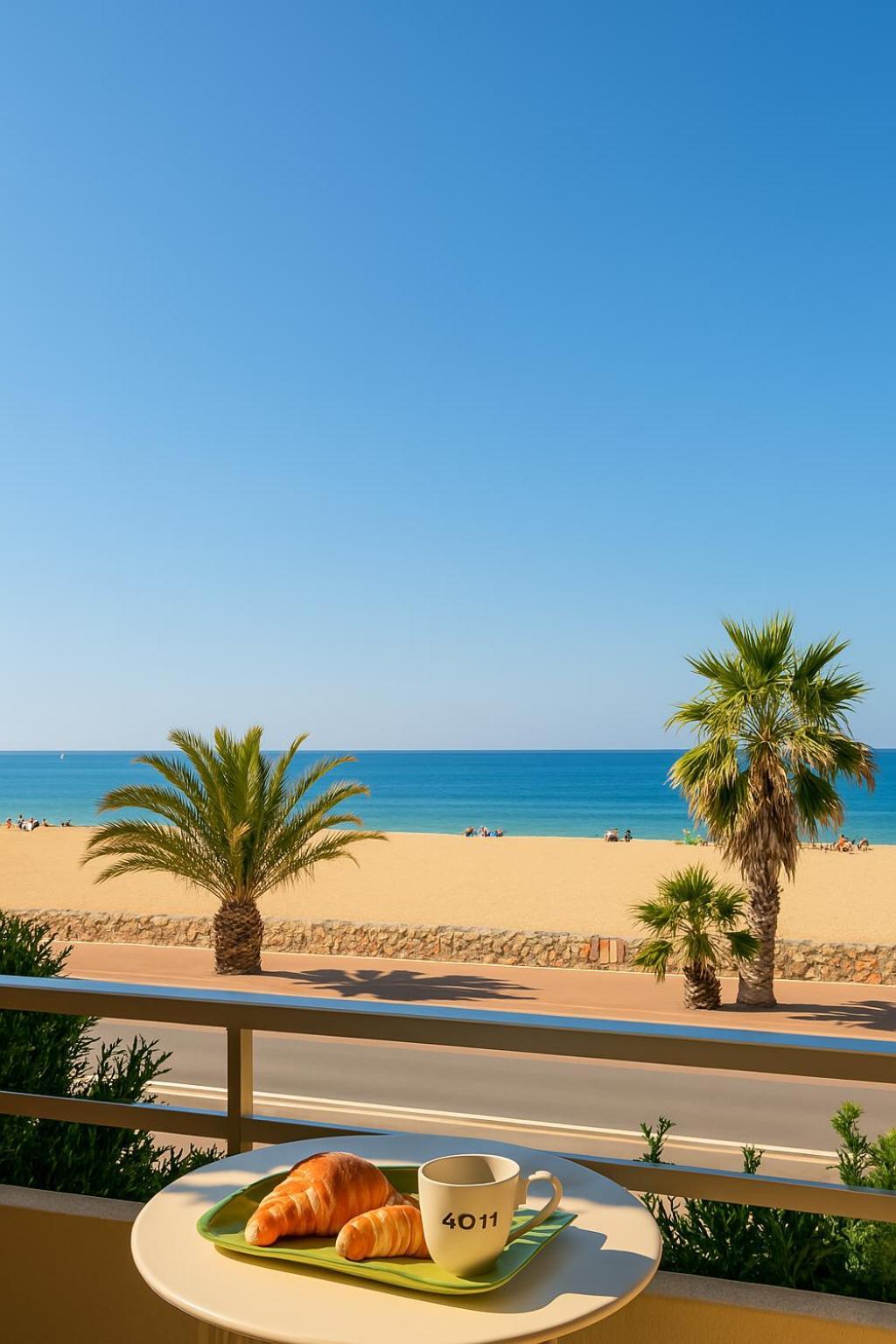 "Plage" Splendide Vue Mer Depuis La Chambre Et Le Salon Cuisine, 20M De La Plage! Canet-en-Roussillon Exterior photo